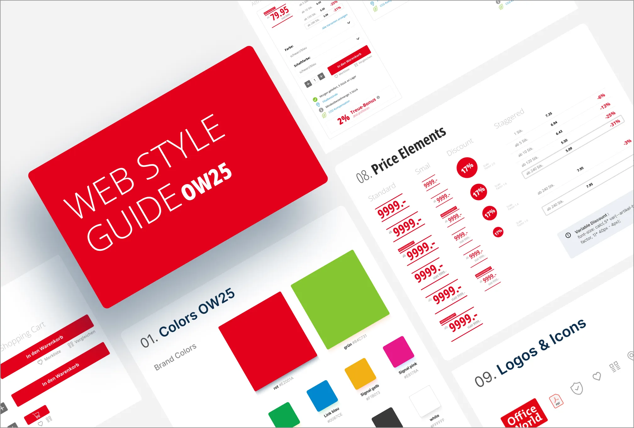 Ausschnitt aus dem Web Style Guide OW25